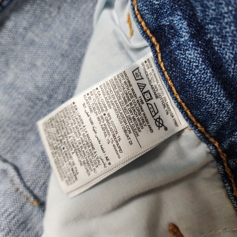 Old Navy Womens Curvy Extra High-Waisted Straight Workwear Jeans Plus Size 18 - Picture 9 of 15